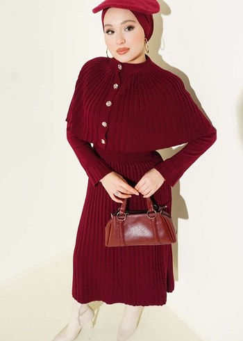 Tesettür Triko Elbise - Görsel 2