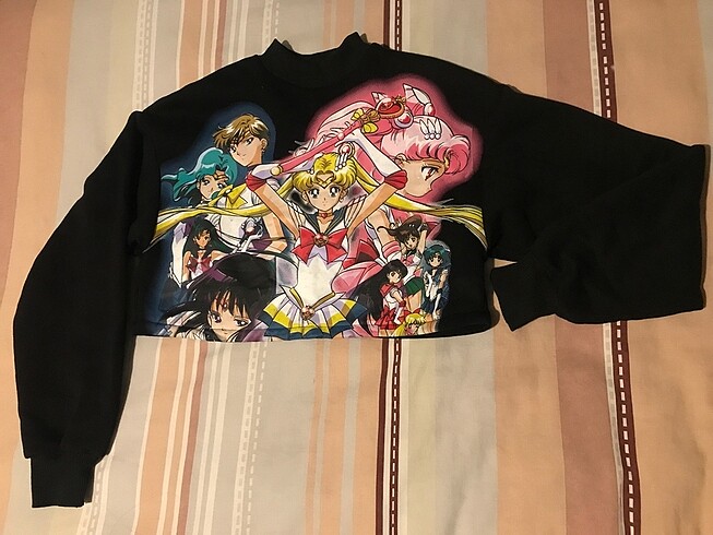 Anime Crop Sweatshirt