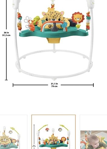 Fisher-Price Fisher Price Işıklı Ve Sesli Sevimli Leopar Jumpero