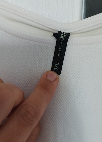 42 Beden beyaz Renk Kadın Beyaz Pamuklu Fırfırlı Mini Bluz