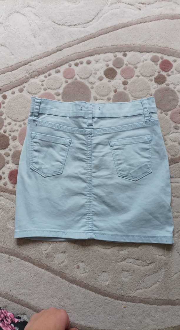 kız çocuk mavi etek - Görsel 2