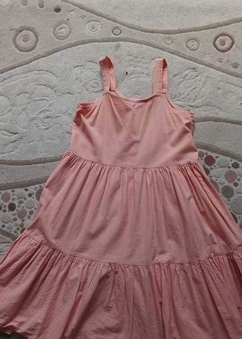 Pembe Kız Çocuk Kolsuz Elbise - Görsel 4
