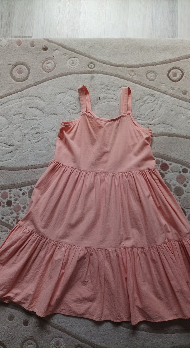 Pembe Kız Çocuk Kolsuz Elbise - Görsel 4