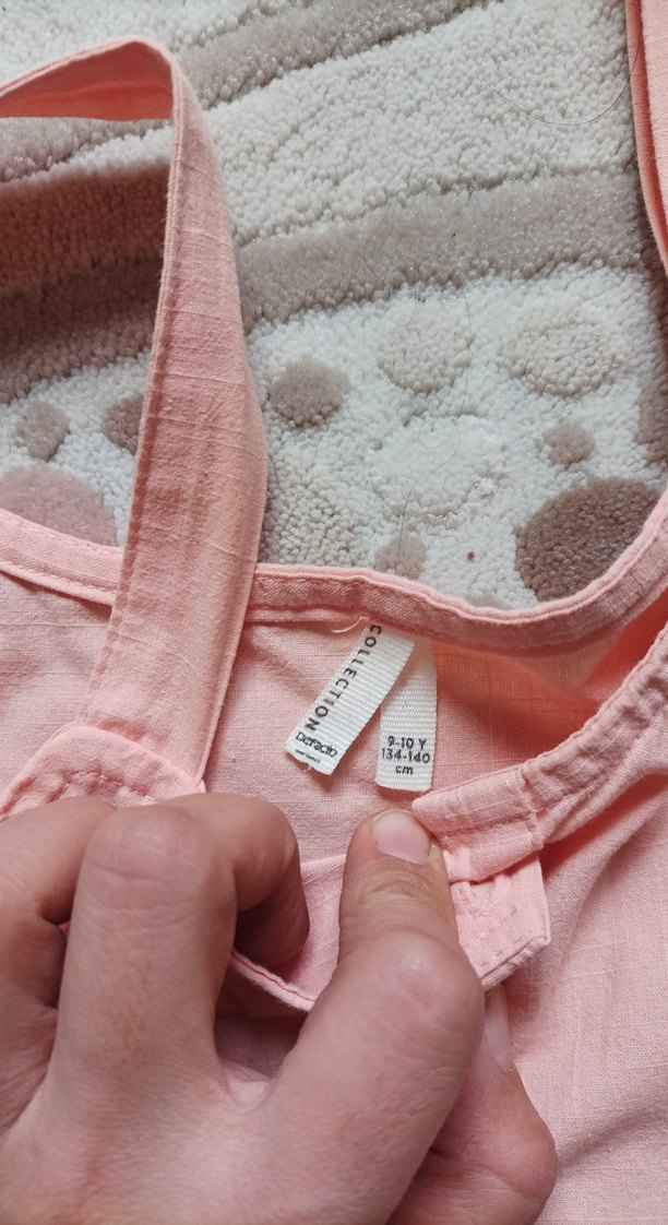 Pembe Kız Çocuk Kolsuz Elbise - Görsel 3