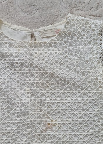 Beyaz Dantel Kız Elbisesi - Görsel 2