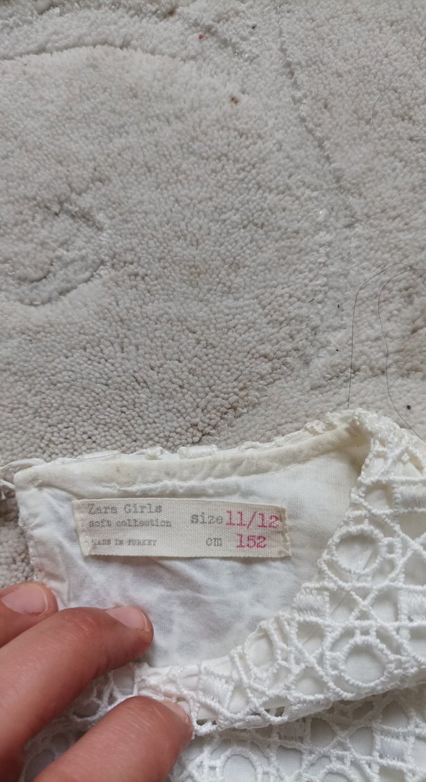 Beyaz Dantel Kız Elbisesi - Görsel 5