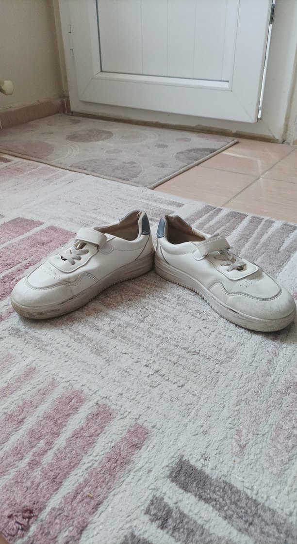 Kız Çocuk Beyaz Günlük Spor Ayakkabı - Görsel 4