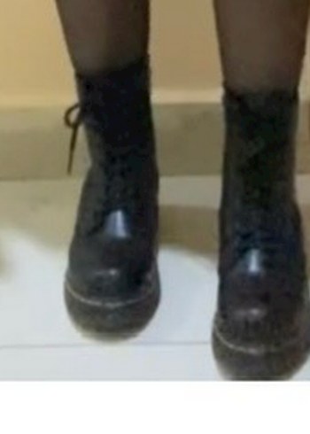 Marjin Siyah Deri Bağcıklı bot - Görsel 5