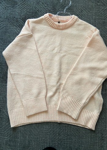 Milla Pembe Örgü Salaş Kadın Kazak - Görsel 2