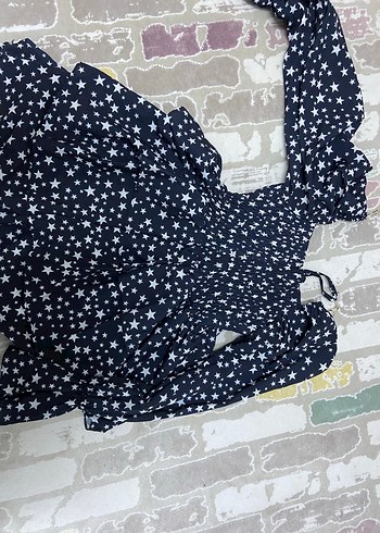 Yıldız desenli elbise - Görsel 2