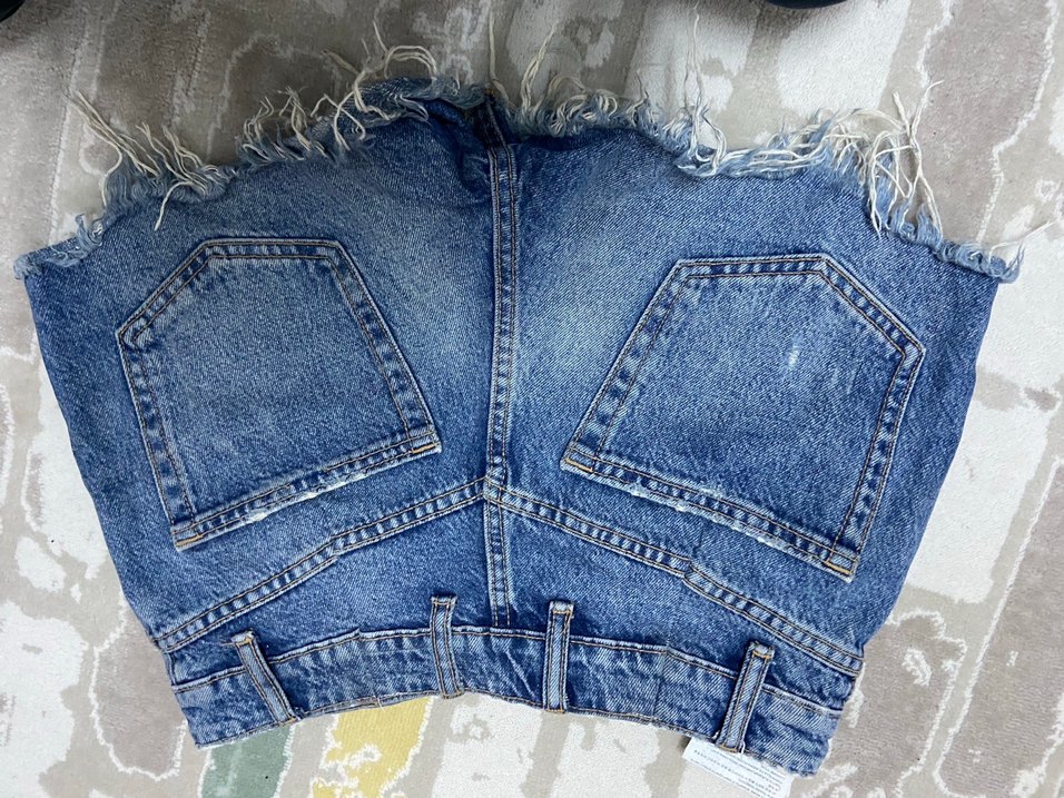 Zara kot şort - Görsel 2