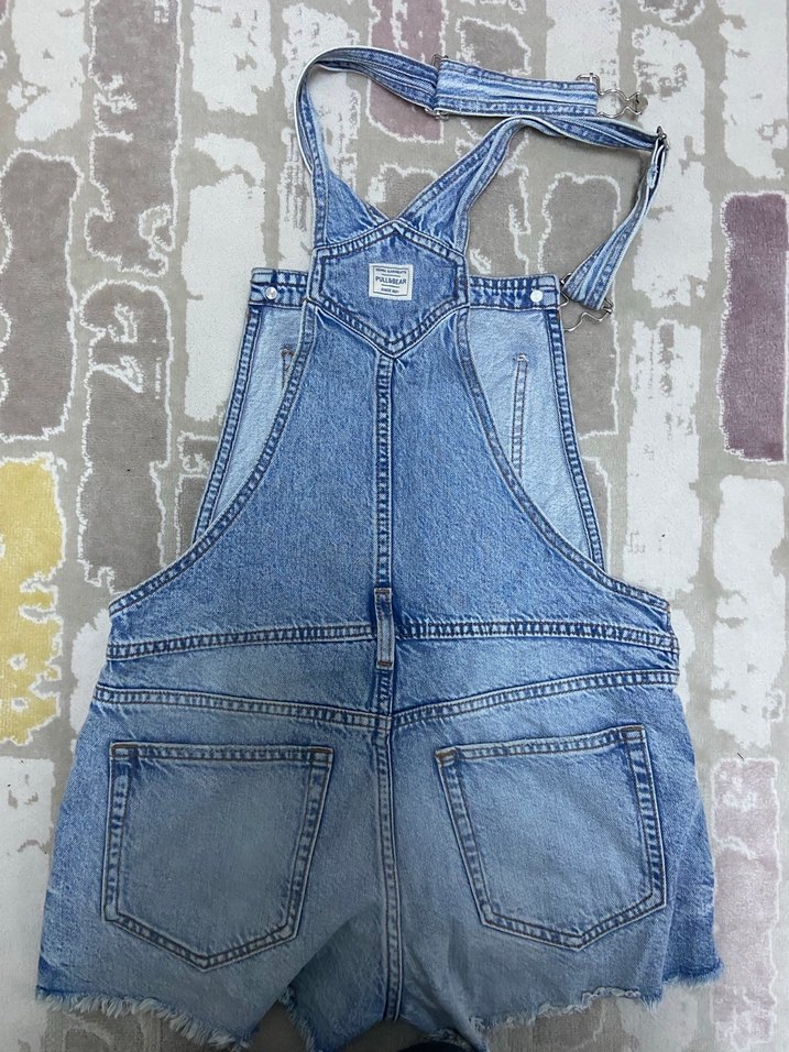 Pull and bear şort tulum - Görsel 2