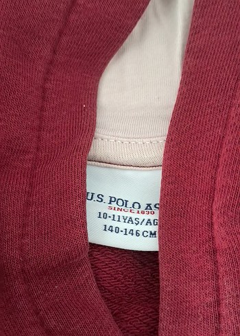 Bordo Kapüşonlu Uzun Kollu Sweatshirt - Görsel 2