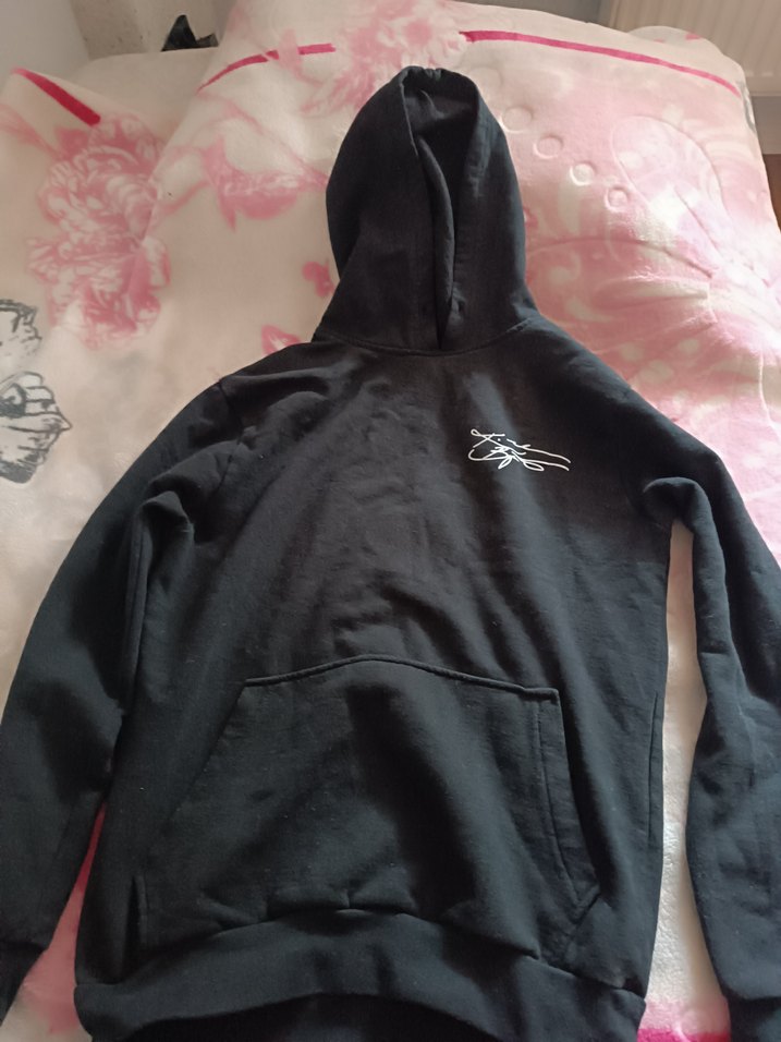 Siyah Kapüşonlu Fermuarlı Erkek Sweatshirt - Görsel 3