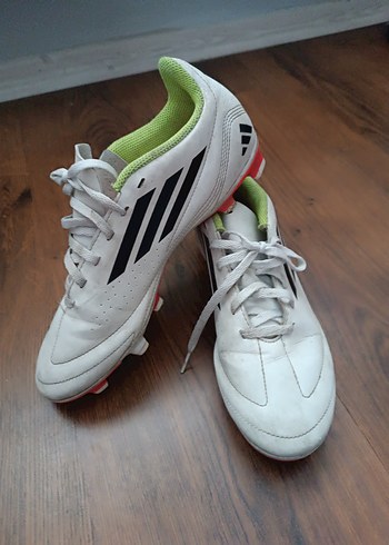 Beyaz Erkek Futbol Ayakkabısı Bağcıklı - Görsel 4