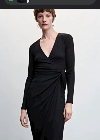 Kadın mango siyah elbise - Görsel 2