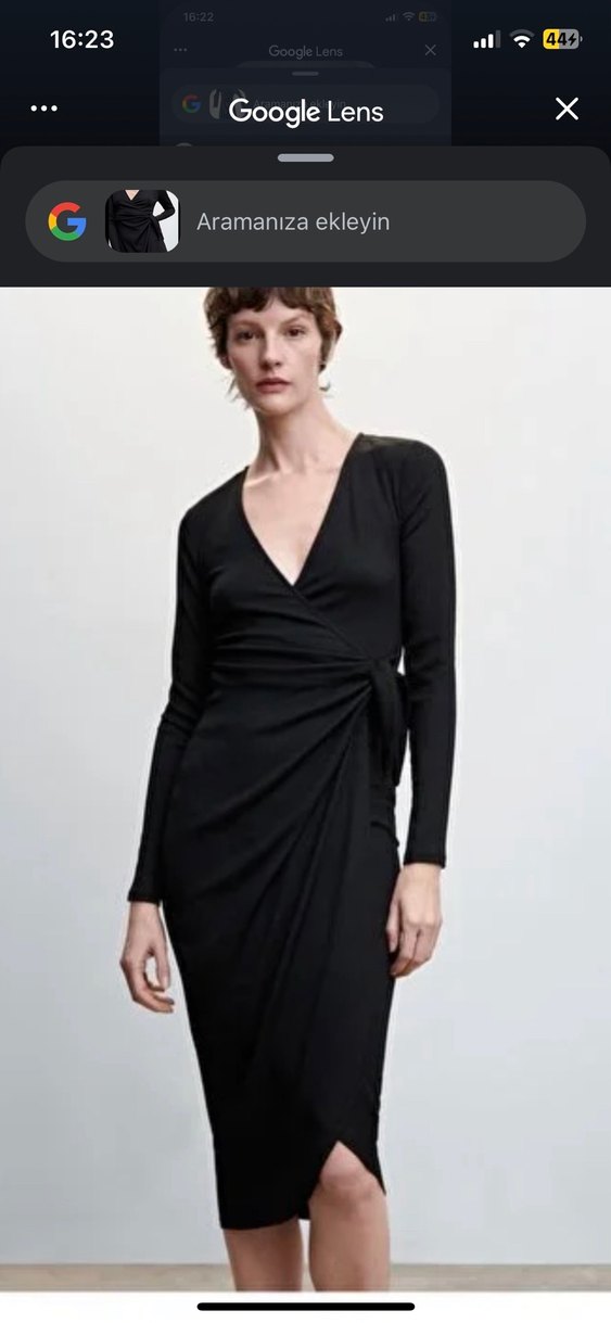 Kadın mango siyah elbise - Görsel 2