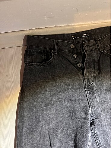 36 Beden gri Renk stradivarius mom jean