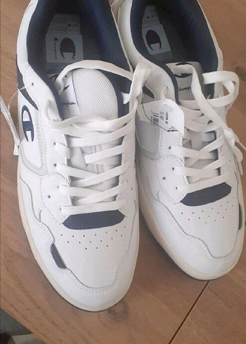 Champion Beyaz Gri Spor Ayakkabı Velcro - Görsel 2