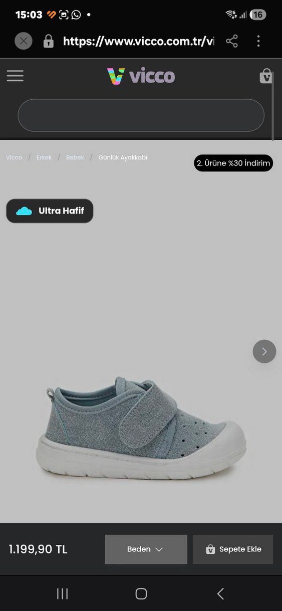 Gri Beyaz Erkek Bebek İlk Adım Ayakkabısı - Görsel 4