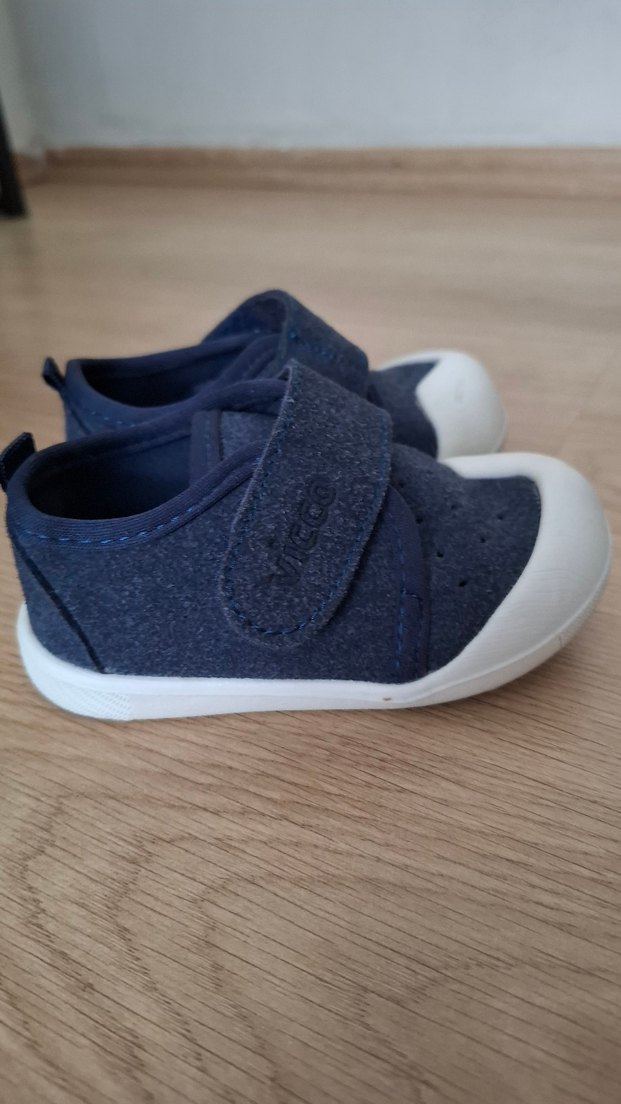 Erkek Bebek İlk Adım Ayakkabısı Cırtlı Mavi - Görsel 2