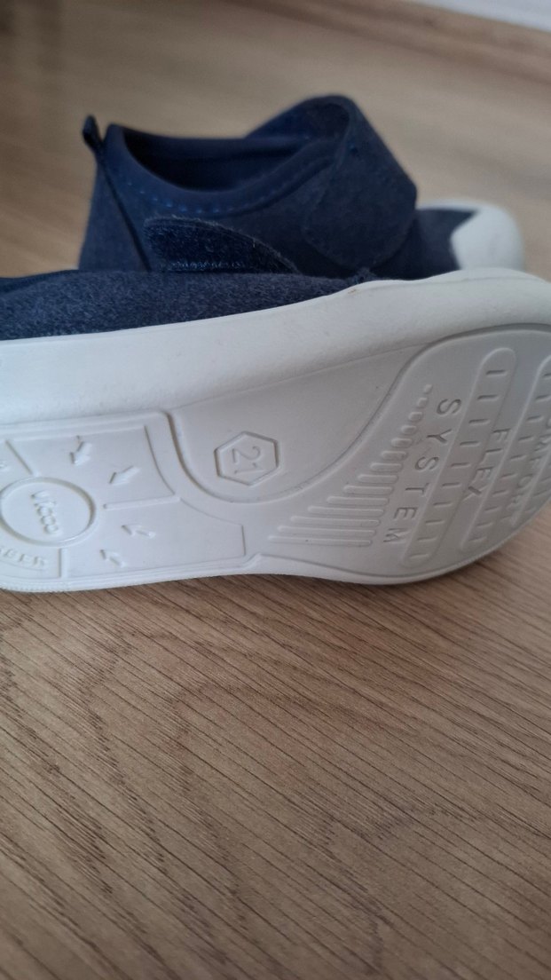 Erkek Bebek İlk Adım Ayakkabısı Cırtlı Mavi - Görsel 3