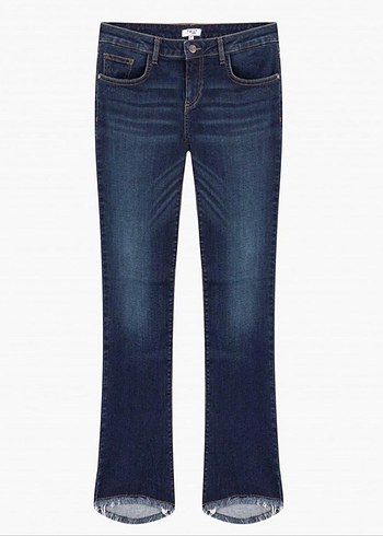 Twist Düşük Bel İspanyol Paça Pantolon