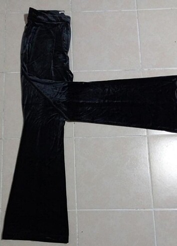 Bayan Parlak Bol Paça Pantolon