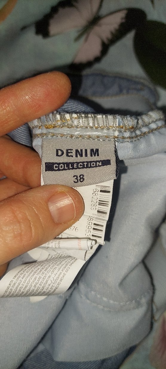 Defacto düğmeli Mavi Kadın Kot Şort - Görsel 4