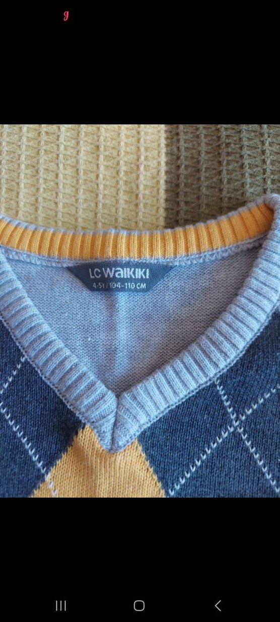 Gri Erkek Çocuk Triko Kazak - Görsel 2