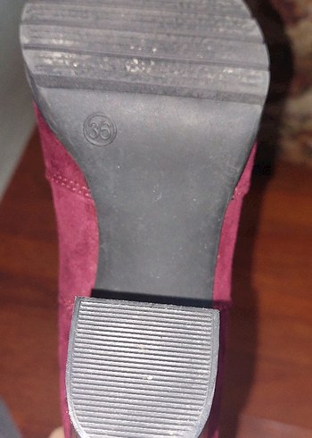 Graceland bordo Süet Kadın Topuklu Bot - Görsel 6