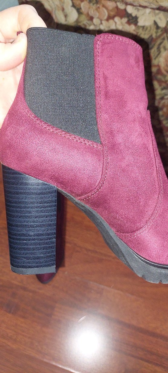 Graceland bordo Süet Kadın Topuklu Bot - Görsel 5