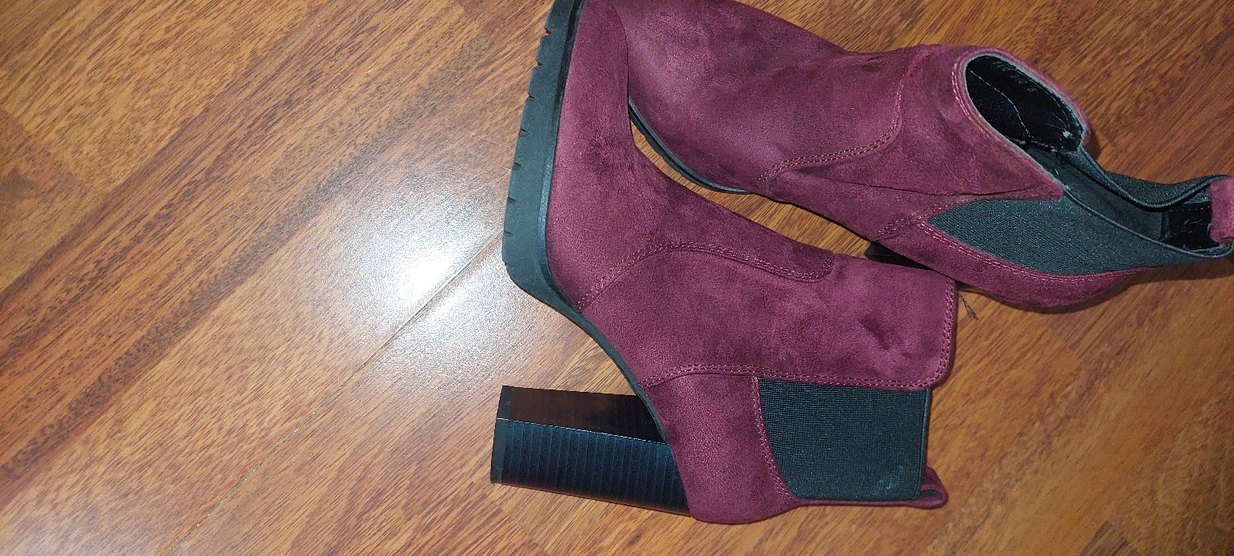 Graceland bordo Süet Kadın Topuklu Bot - Görsel 2