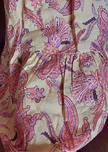 Mango Bohem Tarz Mini elbise, V Yaka, Fırfırlı - Görsel 4