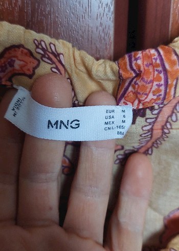 Mango Bohem Tarz Mini elbise, V Yaka, Fırfırlı - Görsel 2