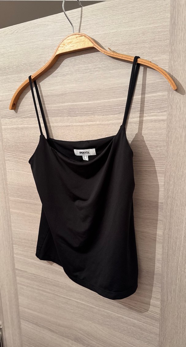 İpekyol Siyah İnce Askılı Kadın Atlet - Görsel 3