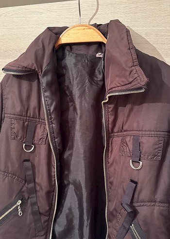 Kahverengi Kemerli Kadın Ceket - Görsel 3