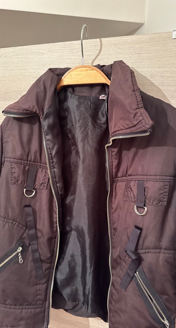 Kahverengi Kemerli Kadın Ceket - Görsel 3