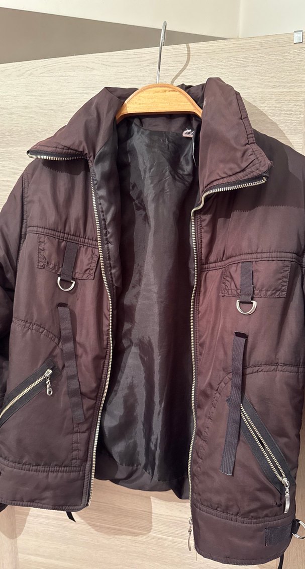 Kahverengi Kemerli Kadın Ceket - Görsel 4