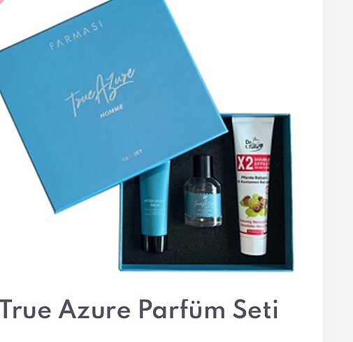 True Azure erkek parfüm seti 50 ml Farmasi