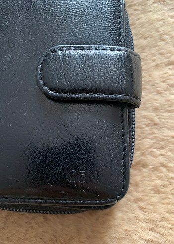 Gön Deri Gön Siyah Deri Kadın Cüzdanı
