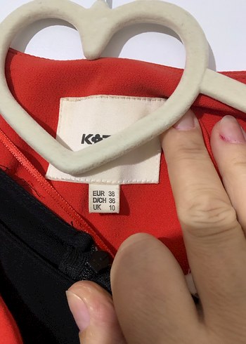 Kısa Kırmızı Kadın Ceket, Kısa Kollu, Pilili - Görsel 4