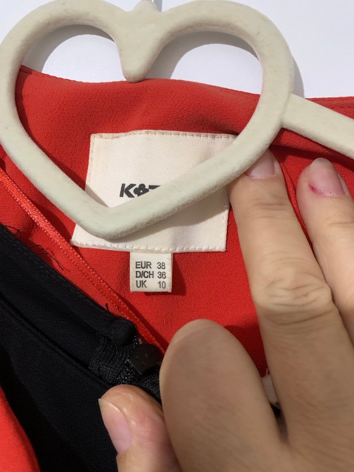 Kısa Kırmızı Kadın Ceket, Kısa Kollu, Pilili - Görsel 4