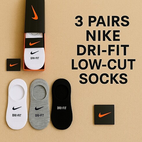 Orijinal Nike 6?lı Çorap Seti ? Fırsat Ürünü!