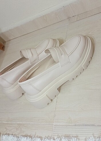 39 Beden ten rengi Renk Kadın loafer ayakkabı