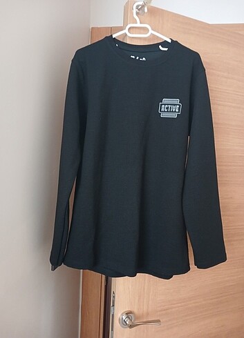 Diğer Siyah renk tam mevsimlik sweatshirt