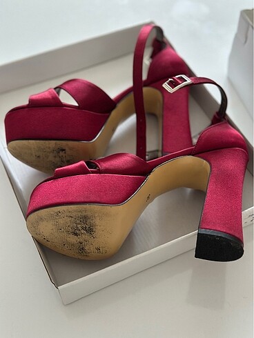 Diğer Bordo platform ayakkabı 36 numara