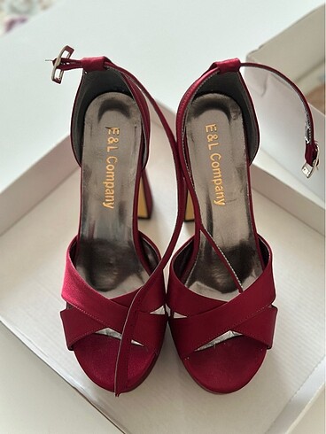 36 Beden Bordo platform ayakkabı 36 numara