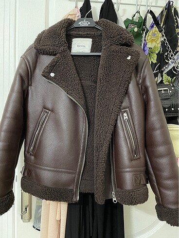 xs Beden kahverengi Renk Bershka mont