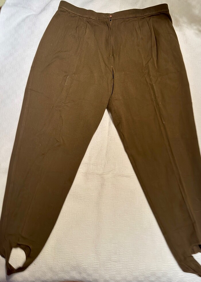 Haki Kumaş Pantolon, Şık & Rahat (Az Kullanılmış) - Görsel 3